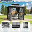 Pavillon de jardin extérieur en aluminium 8,5 pi x 8,5 pi, pavillon en acier galvanisé à toit rigide avec rideau d'intimité et moustiquaire-111985889