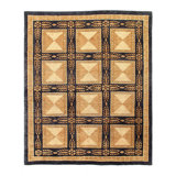 Fine Hand Knotted Art Deco 8'2'' X 9'11''