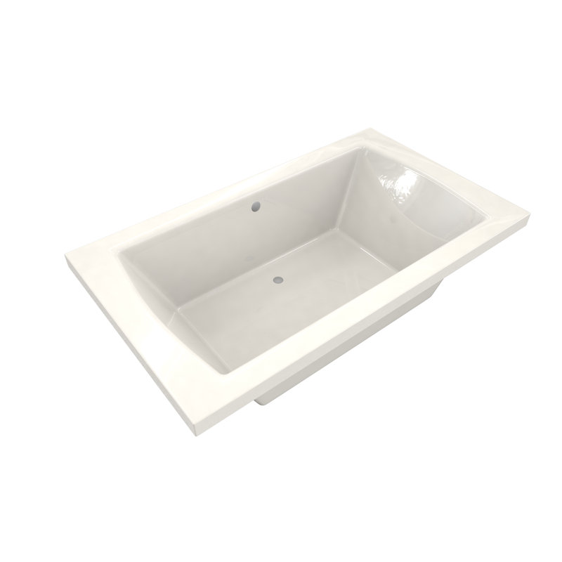 Baignoire de trempage en acrylique 72 po x 42 po Signature, Biscuit
