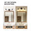 Éclairage pour meuble-lavabo de campagne 3 lumières 23 pouces, abat-jour globe en verre transparent, bronze huilé-2026366300-2026366299