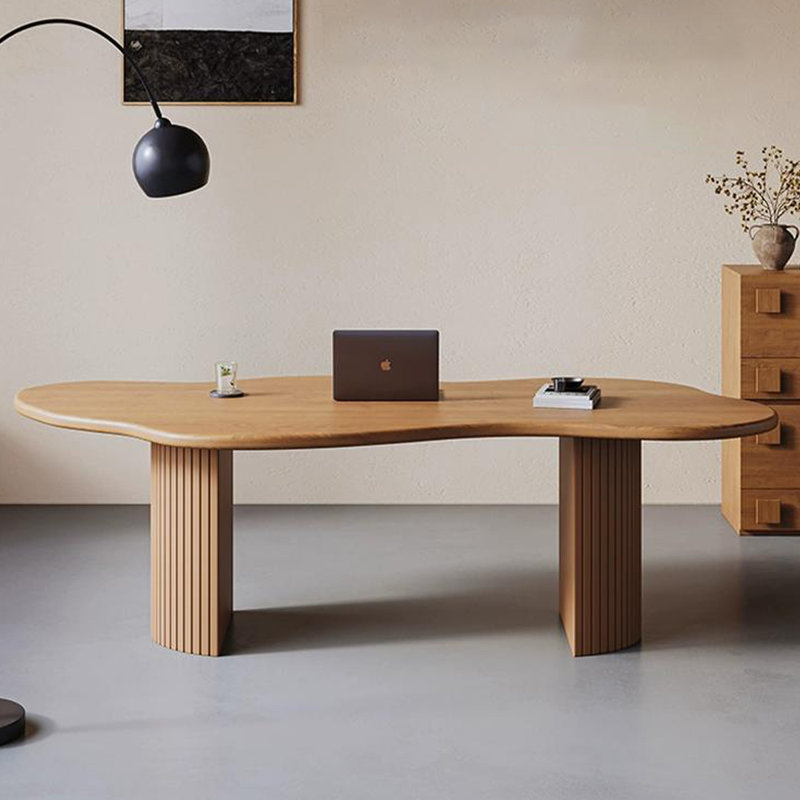 Table de salle à manger Brown, H 29,53 po x L 86,61 po x l 35,43 po