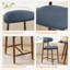 Tabouret de comptoir rembourrÃ© Vannie avec structure en bois massif-1697818765