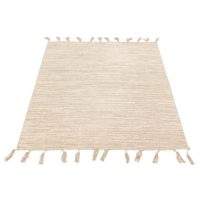 Tapis kaki clair tissé à plat Olszewski