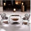 Console moderne en acrylique transparent avec branches en bois naturel DAINTE | Table d'appoint de luxe pour hall d'entrée