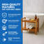 Banc de douche en teck Eleganto