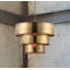 Beatrice 1 - Light Aged Brass Drum Pendant