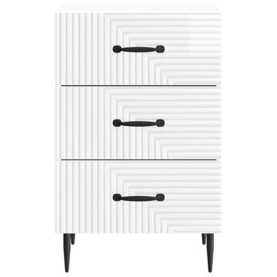 43cm W Manufactured Wood Bedside Table