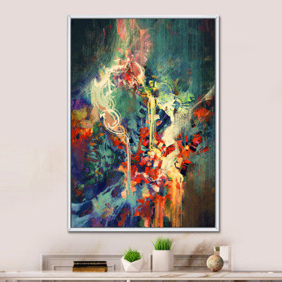 «Grunge Colorful», reproduction d'art sur toile