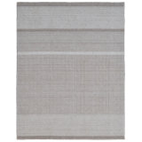 Meraki 01 Hand Loomed Checkered Area Rug in Ivory/Taupe