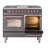 ILVE Nostalgie II Series 40 inch Dual Fuel Range with 6 Sealed Burners, Griddle (Glass Door)-99299496-99299491