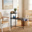 Table basse ronde avec plateau de rangement et tables de bout ovales à 2 niveaux Petite table d'appoint en bois pour le salon-438617898