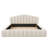 Newlin Modern Velvet Upholstered Bed Frame Floor Bed Shell-Shaped Headboard-642744948