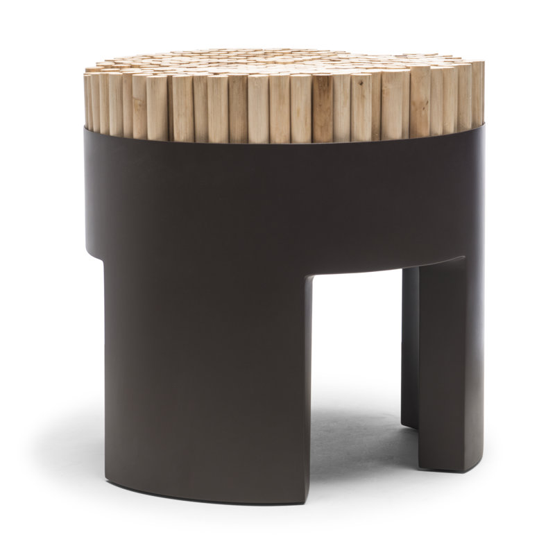 Chiquita Accent Stool, Chocolate Brown