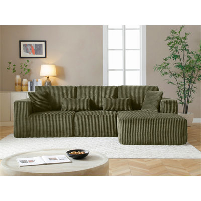Canapé de salon en forme de L avec fauteuil inclinable et canapé inclinable 107,5 po
