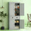 72.5" Freestanding Kitchen Cabinet Food Pantry Storage | Gift Idea