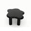 Table basse de 40 pouces en forme de nuage avec 4 pieds de table ronds, convenant aux salons, noir-131096869