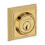 Chamfered Square Deadbolt Single Cylinder Deadbolt in Satin Nickel-1079365521