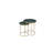 Marble Top Nesting Coffee Table With Metal Frame (Set Of 2)