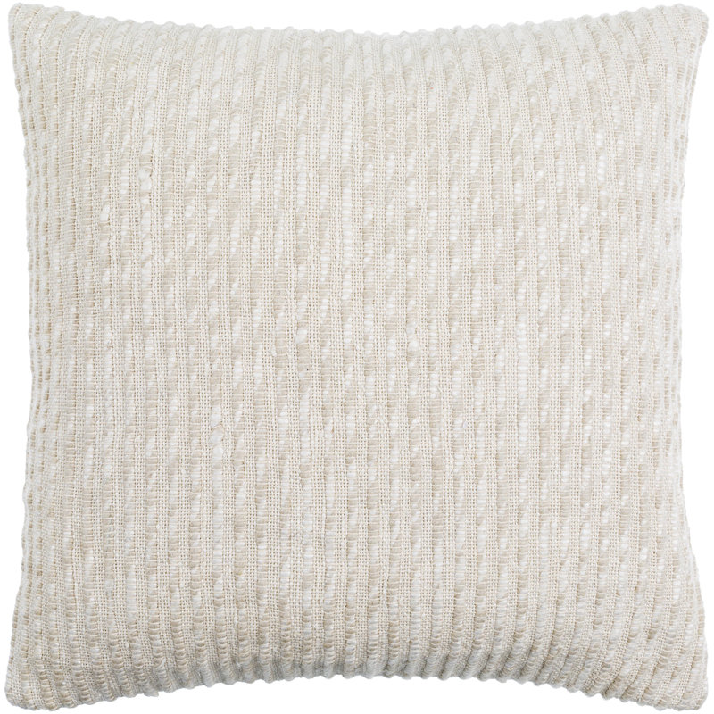 Raleigh Linen Throw Pillow, Polyester/Polyfill, Square, 18" x 18"