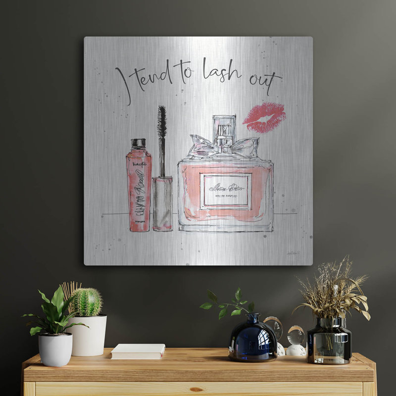 Art mural en métal «Chic Accents V» par Anne Tavoletti, H 24 po x l 24 po