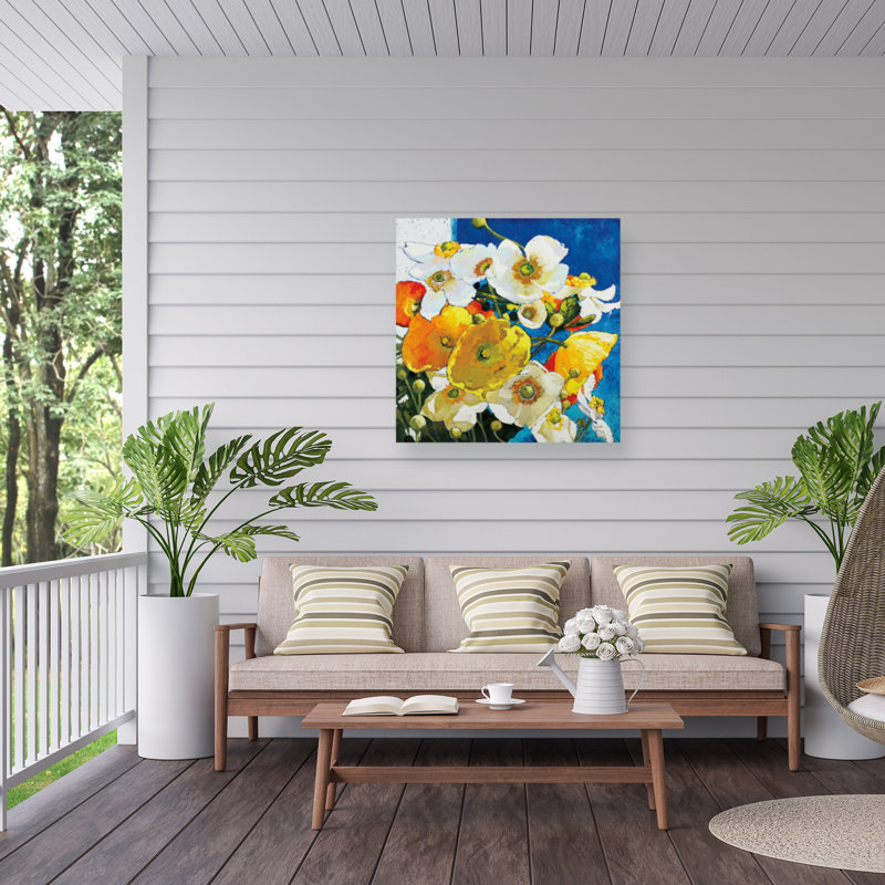 Shirley Novak Chasing Colour For The Happy Of It Outdoor  Canvas, H 14 po x l 14 po