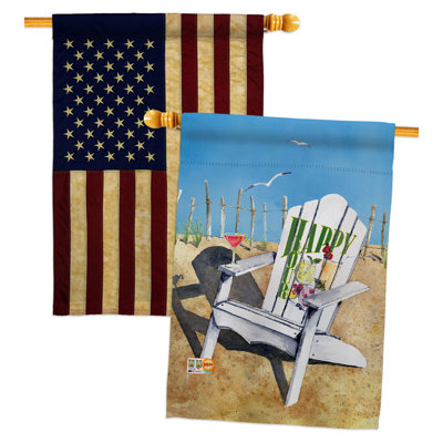Drapeau de maison Beachside Happy Hour