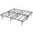 14'' Black Metal Platform Bed Frame With 12 leg-support, No Box Spring Needed, King Size