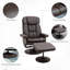 Fauteuil inclinable avec repose-pieds HOMcom