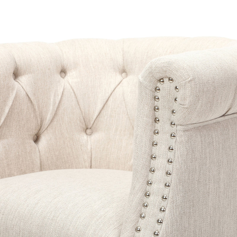 Canapé moderne + repose-pieds, Beige