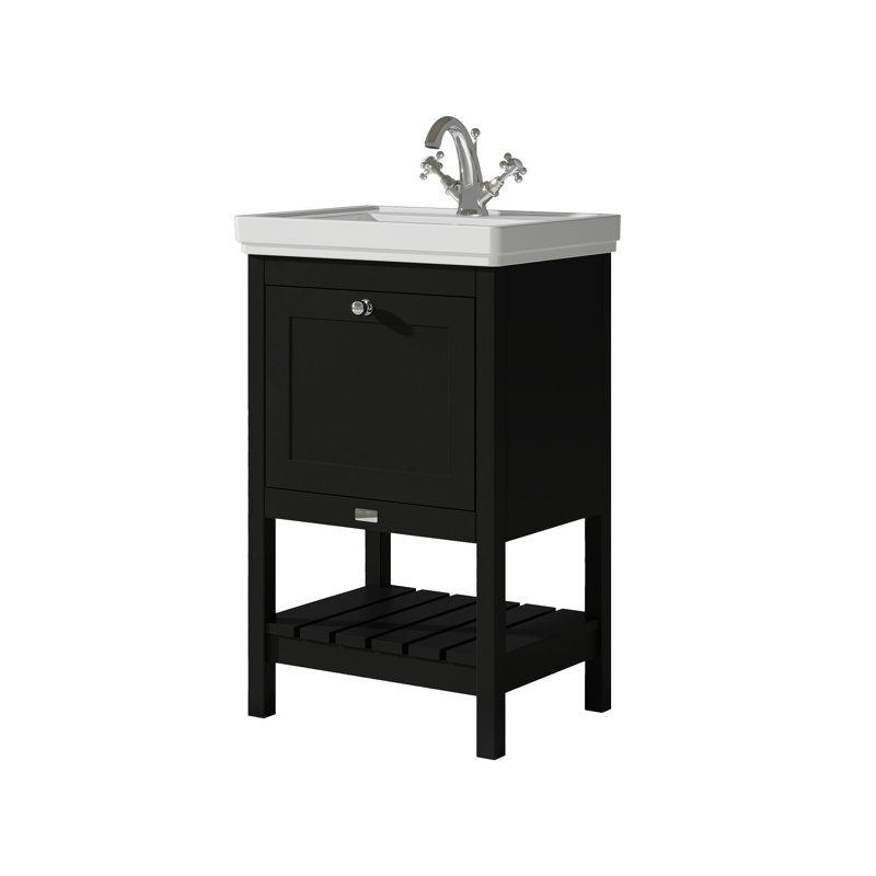 Hartleigh 531 mm Bathroom Vanity, Matt Black