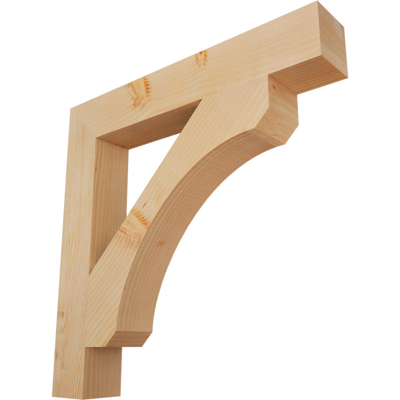 Support de bloc lisse H 3 po x l 3 1/2 po x P 26 po x H 26 po, Sapin de Douglas, Lisse, H 26 po x l 3,5 po x P 26 po