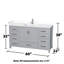 Sheffield 60" Bathroom Vanity Set with 58" Mirror-59388323-59388324-134229459