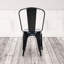 Chaise d'appoint empilable à dossier en lattes de métal-38012632