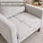 Modern 2 Accent Chairs And Loveseat Living Room Set, Mid-Century Upholstered Furniture-650138180
