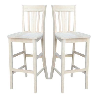  Tabouret de bar en bois massif Guzik