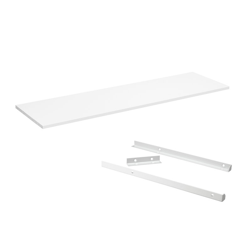 SuiteSymphony 47.72" Shelving with Support Kit, Pure White