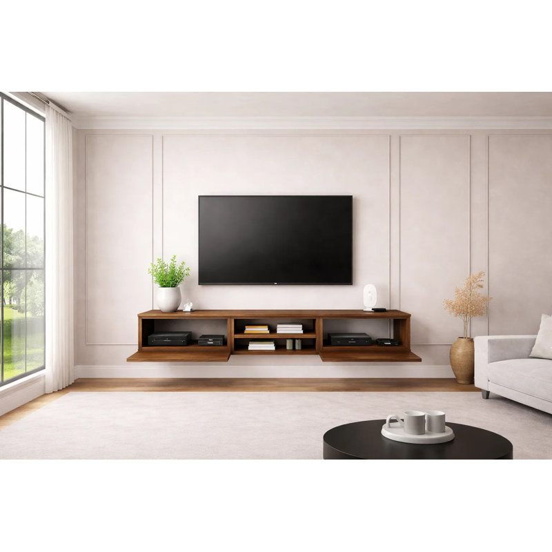 Waco 180 cm Wall-Mounted TV Unit with 2 Doors, Manufactured Wood, Baroque
