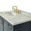 Meuble-lavabo simple en bois massif de 37 po de couleur bleu nuit avec plateau en marbre de Carrare de 1,5 po Freitas, évier droit décalé et rectangulaire-2084230422-2117420979-2084230421