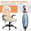 HOMCOM 6-Point Massage Office Chair Heated Seat High Back PU Leather-96788281