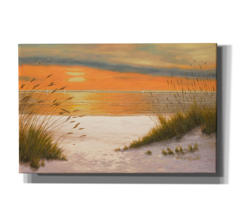 «Summer Sunset» par Diane Romanello, H 26 po x l 40 po x P 1,5 po