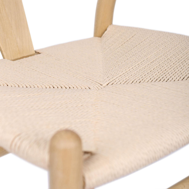 Colleen 73.5cm H Solid Wood Armchair in Brown