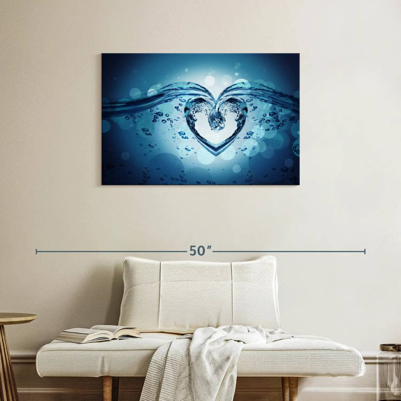 Cœur Hardie Water Splash, H 24 po x l 36 po