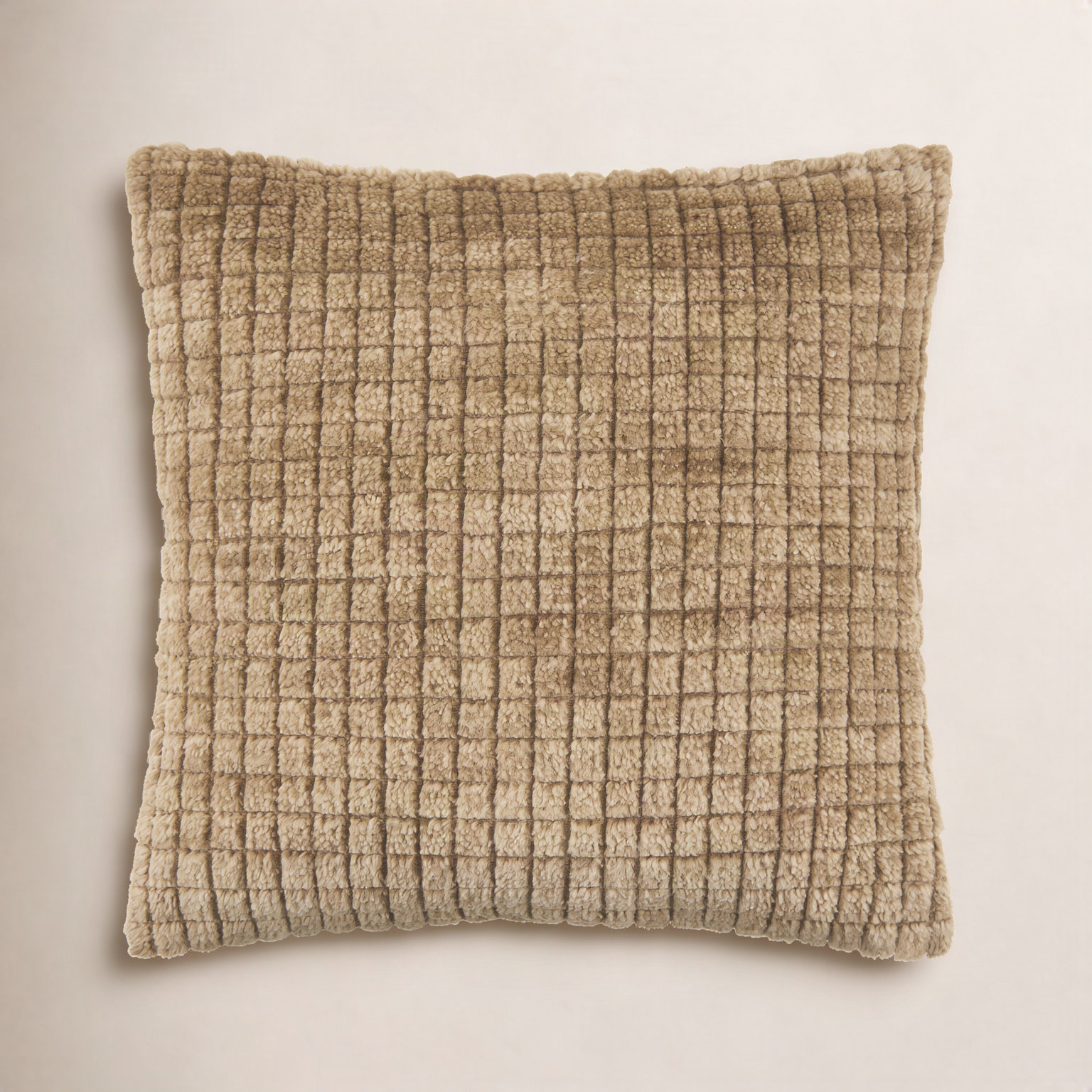 Cotton Pillow Cover, Gold, Polyester, Square 18"