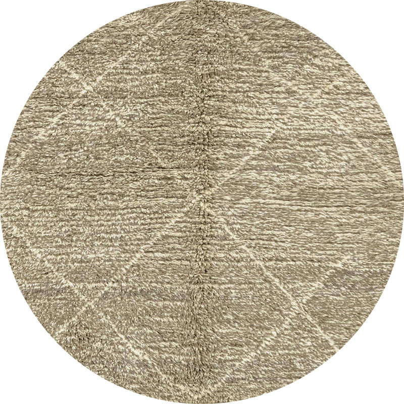 Gidja Abstract Indoor Rug, Round 4'