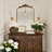 Baroque Style Metal Arched Wall Mirror, Decorative Mirror-1504780388-1504780392