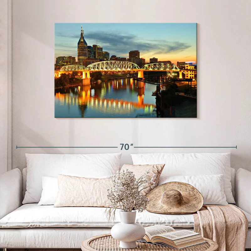 Pont Seigenthaler, Nashville, H 30 po x l 45 po