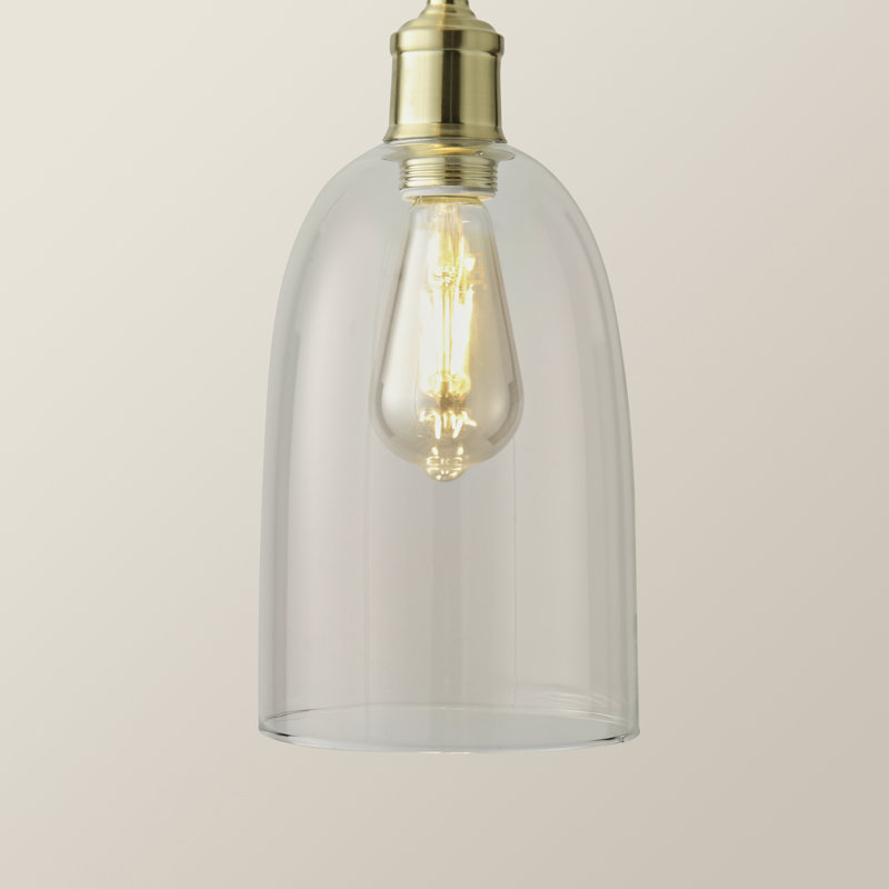3 - Light Pendant, Silver, Brushed Gold