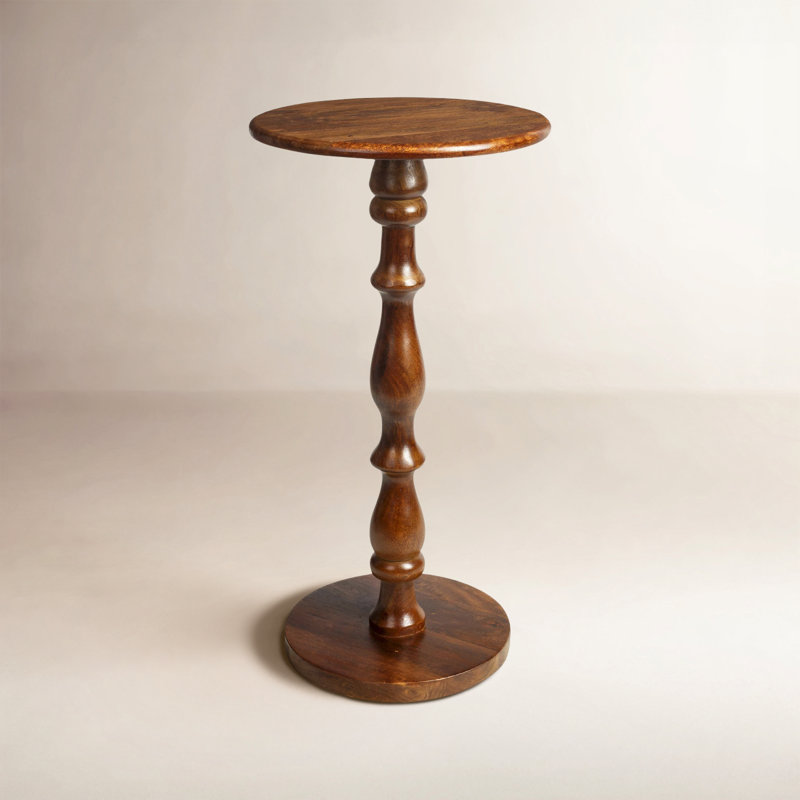 Gerdie Round Solid Wood End Table