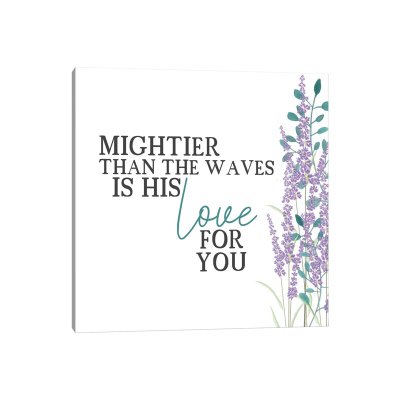 His Love Floral by Kimberly Allen - Print on Canvas, Wrapped Canvas, 93.98cm H x 93.98cm W x 1.91cm D