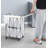 Collapsible Rolling Iron Wire Laundry Hamper-1067028361